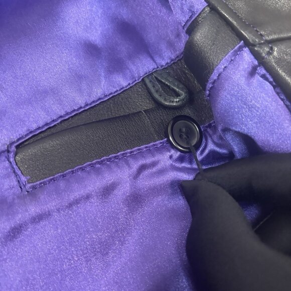 Vintage Arctic Cat Snowmobile Jacket Large Leather Racing Riding Outerwear - Picture 12 of 16